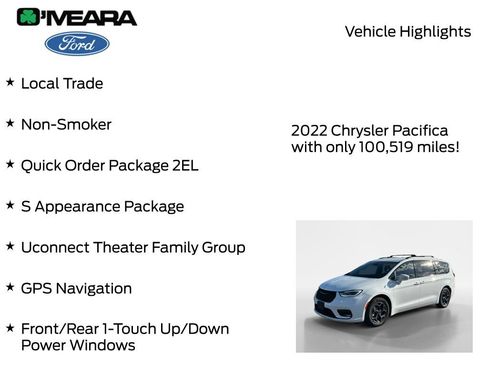 Used 2022 Chrysler Pacifica Touring-L w/ Uconnect Theater Family Group FWD image 8