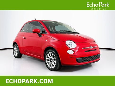Used 2017 FIAT 500 Pop w/ Red Roof & Mirror Cap Package image 1
