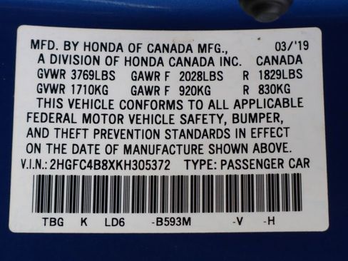 Used 2019 Honda Civic Sport image 46