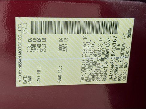 Used 2011 Nissan Maxima 3.5 SV w/ Monitor Pkg image 30