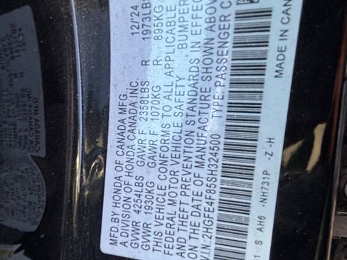Certified 2025 Honda Civic Sport image 11