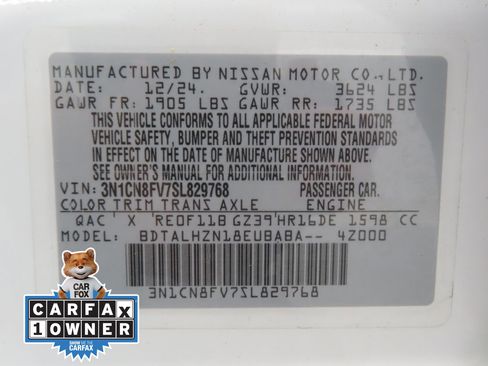 Used 2025 Nissan Versa SR w/ Trunk Package FWD image 26