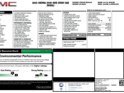 Used 2025 GMC Sierra 2500 Denali w/ Denali Reserve Package AWD/4WD image 3