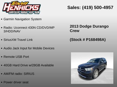 Used 2013 Dodge Durango Crew w/ Crew Convenience Group AWD/4WD image 23