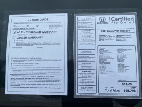 Certified 2024 Honda Pilot TrailSport image 37