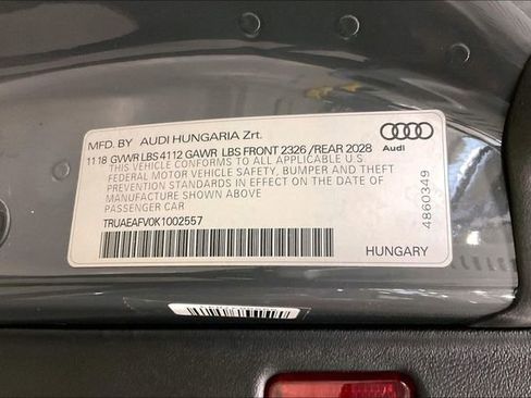 Used 2019 Audi TT 2.0T w/ Technology Package image 35