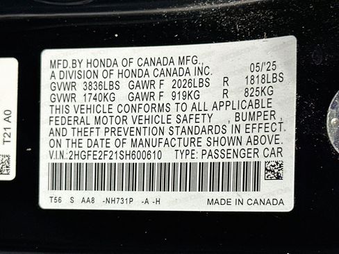 Used 2025 Honda Civic LX image 12