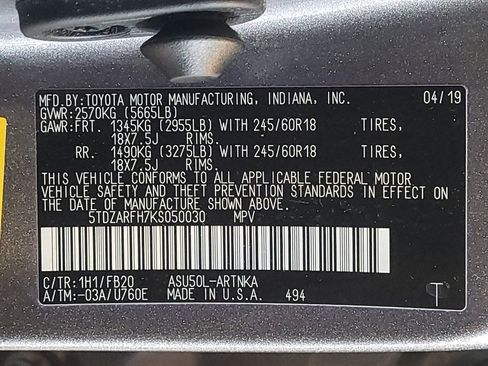 Used 2019 Toyota Highlander LE FWD image 33