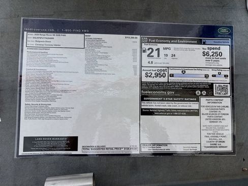 New 2026 Land Rover Range Rover SE AWD/4WD image 9