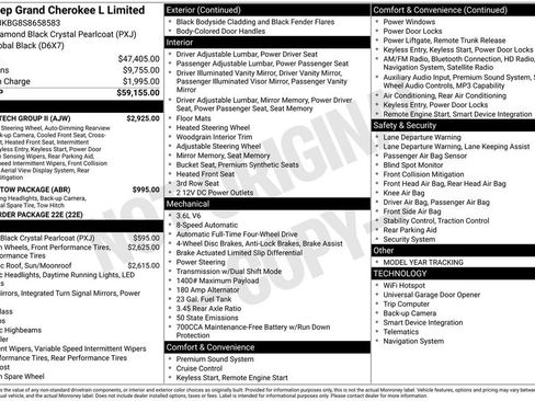 Used 2025 Jeep Grand Cherokee L Limited w/ Luxury Tech Group II AWD/4WD image 12