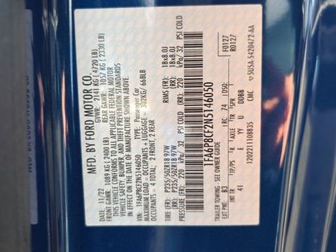 Used 2022 Ford Mustang GT Premium w/ Ford Safe & Smart Package image 16