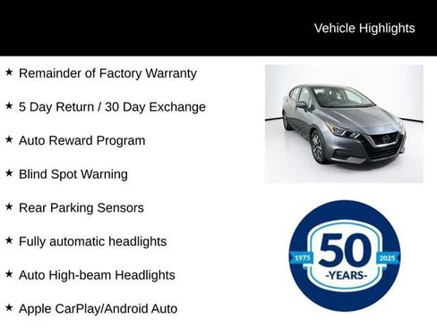 Used 2022 Nissan Versa SV FWD image 8