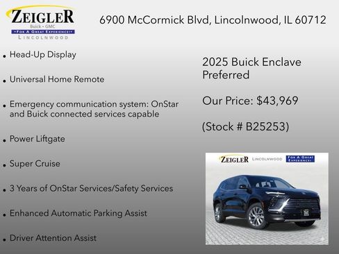 New 2025 Buick Enclave Preferred w/ Super Cruise Package FWD image 18