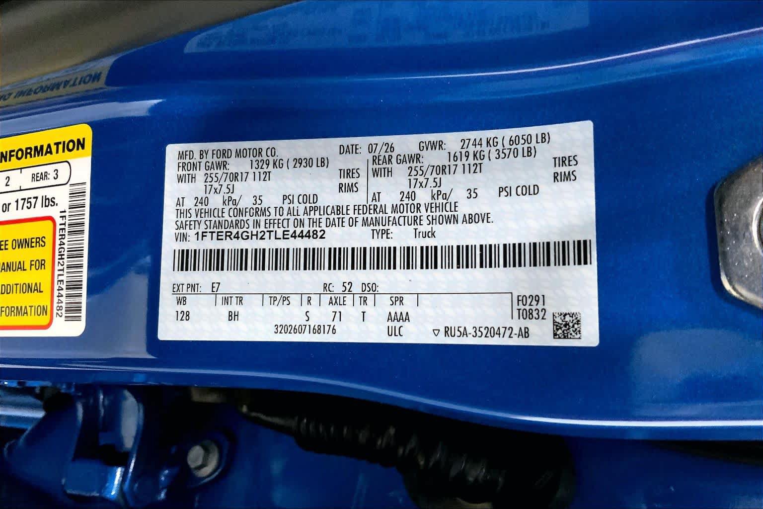 New 2026 Ford Ranger XLT RWD image 20