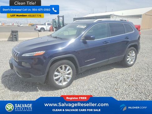 Used 2014 Jeep Cherokee Limited w/ Technology Group AWD/4WD image 1