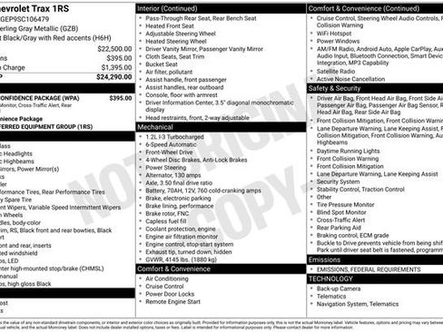 Used 2025 Chevrolet Trax RS w/ Driver Confidence Package image 2