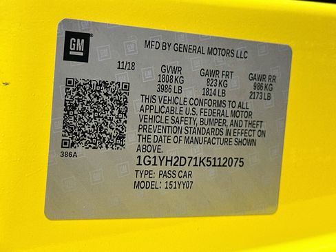 Used 2019 Chevrolet Corvette Stingray Coupe RWD image 12