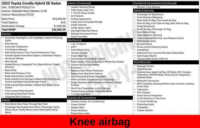 Used 2023 Toyota Corolla SE FWD image 34