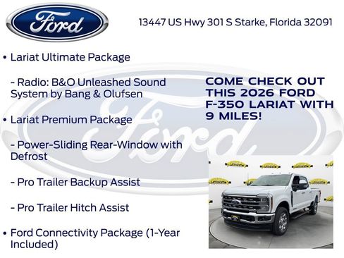 New 2026 Ford F350 Lariat w/ Lariat Ultimate Package image 30