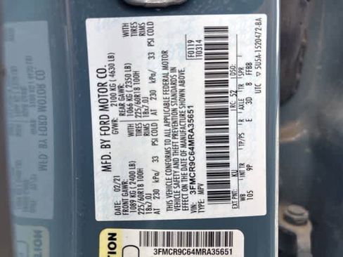 Used 2021 Ford Bronco Sport Outer Banks AWD/4WD image 22