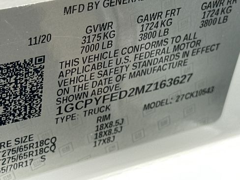 Used 2021 Chevrolet Silverado 1500 LT Trail Boss w/ Bed Protection Package AWD/4WD image 31
