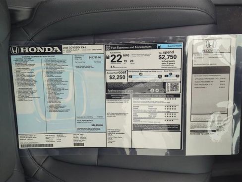 New 2026 Honda Odyssey EX-L image 20