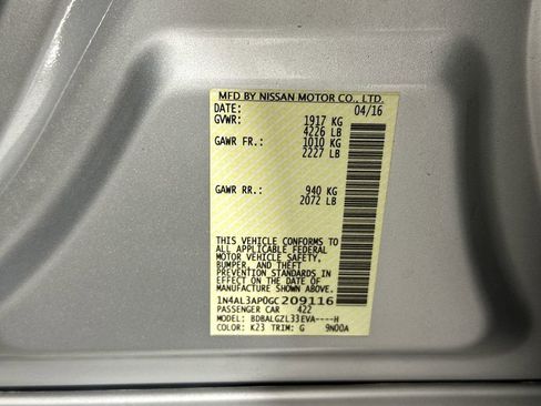 Used 2016 Nissan Altima 2.5 S w/ Power Driver Seat Package FWD image 34