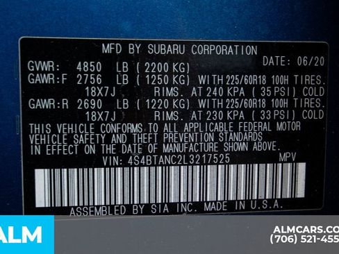 Used 2020 Subaru Outback Limited w/ Popular Package #2 image 22