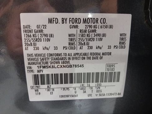 Used 2022 Ford Explorer King Ranch w/ Technology Package AWD/4WD image 3