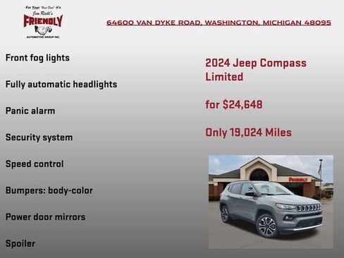 Used 2024 Jeep Compass Limited AWD/4WD image 25