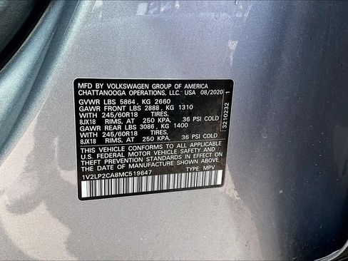 Used 2021 Volkswagen Atlas SE AWD/4WD image 38