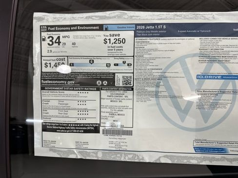 New 2026 Volkswagen Jetta S image 40