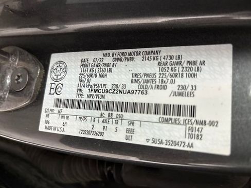 Used 2022 Ford Escape SEL w/ Technology Package image 14