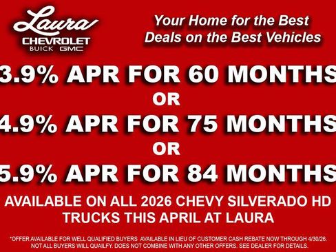 New 2026 Chevrolet Silverado 2500 Custom w/ Custom Value Package AWD/4WD image 3