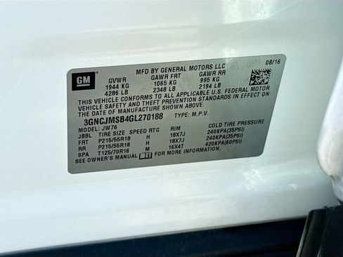 Used 2016 Chevrolet Trax LTZ FWD image 40