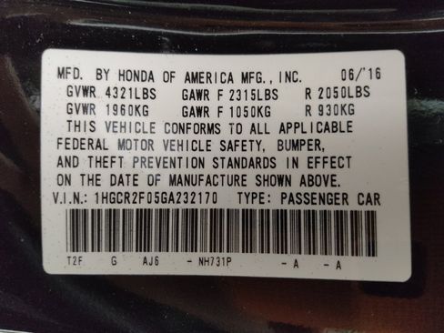 Used 2016 Honda Accord EX image 33