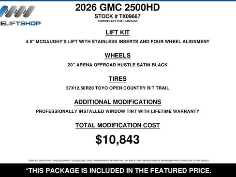 Used 2026 GMC Sierra 2500 SLT w/ Texas SLT Premium Package AWD/4WD image 2