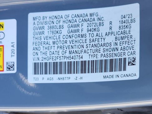 Used 2023 Honda Civic Sport image 27