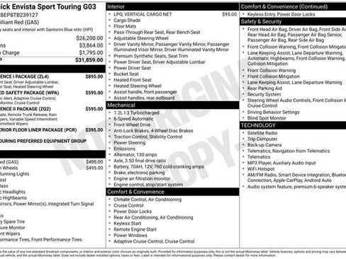 New 2026 Buick Envista Sport Touring w/ Convenience I Package FWD image 24