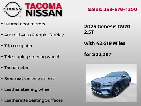 Used 2025 Genesis GV70 2.5T image 8