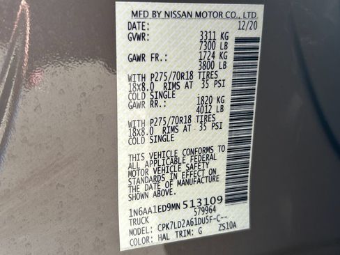 Used 2021 Nissan Titan PRO-4X w/ Pro-4x Convenience Package AWD/4WD image 33