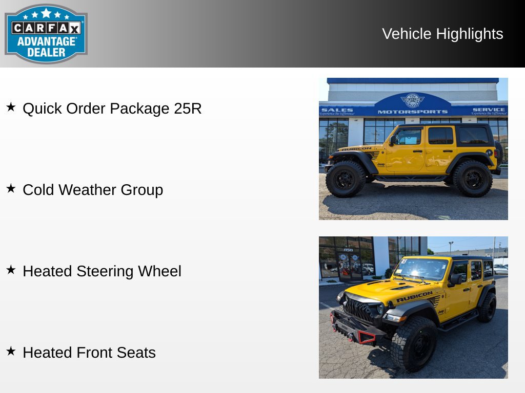 Used 2021 Jeep Wrangler Unlimited Rubicon w/ Cold Weather Group AWD/4WD image 4