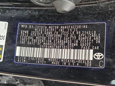 Certified 2024 Toyota Corolla LE FWD image 23