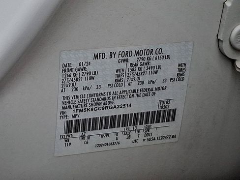 Certified 2024 Ford Explorer ST w/ Equipment Group 401A AWD/4WD image 28