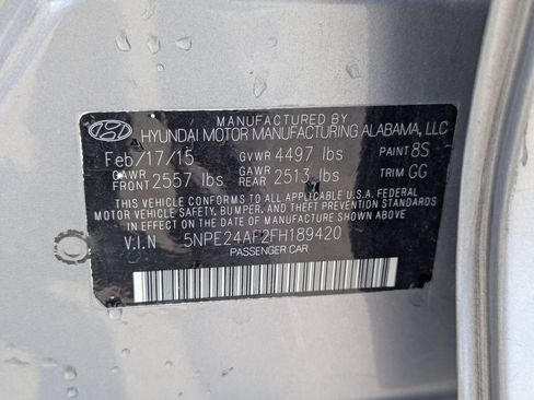 Used 2015 Hyundai Sonata SE w/ Option Group 09 FWD image 34