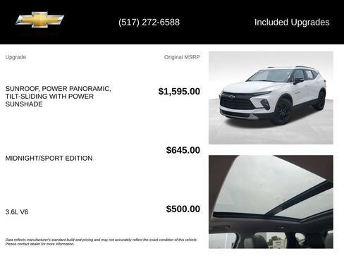 Certified 2023 Chevrolet Blazer LT w/ Midnight/Sport Edition FWD image 5