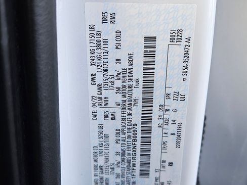 Used 2022 Ford F150 Raptor w/ Equipment Group 801A High image 38