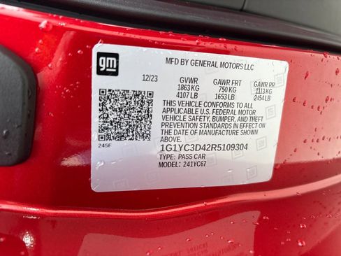 Used 2024 Chevrolet Corvette Stingray Premium Conv w/ Stealth Interior Trim Package RWD image 29