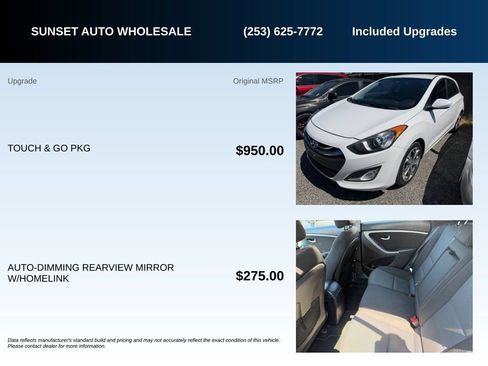 Used 2013 Hyundai Elantra GT w/ Touch & Go Pkg FWD image 8