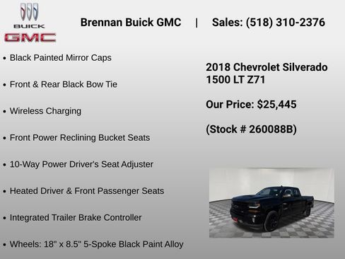 Certified 2018 Chevrolet Silverado 1500 LT w/ Midnight Edition AWD/4WD image 29